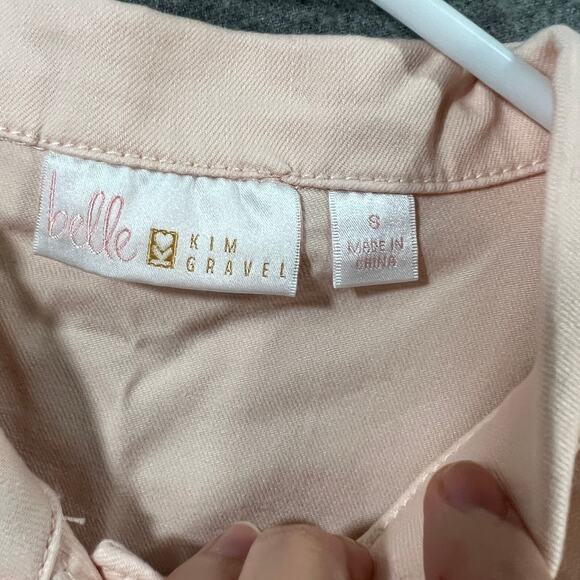 Belle by Kim Gravel Classic Jean Jacket Pale Dogwood Size Small - Picture 3 of 10